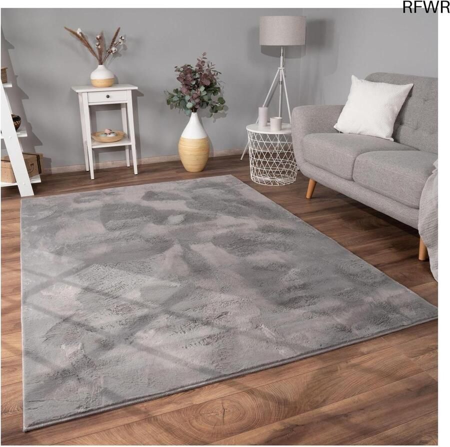 RFWR Hoogpolig Shaggy Tapijt voor de Woonkamer Antraciet 160x220 cm