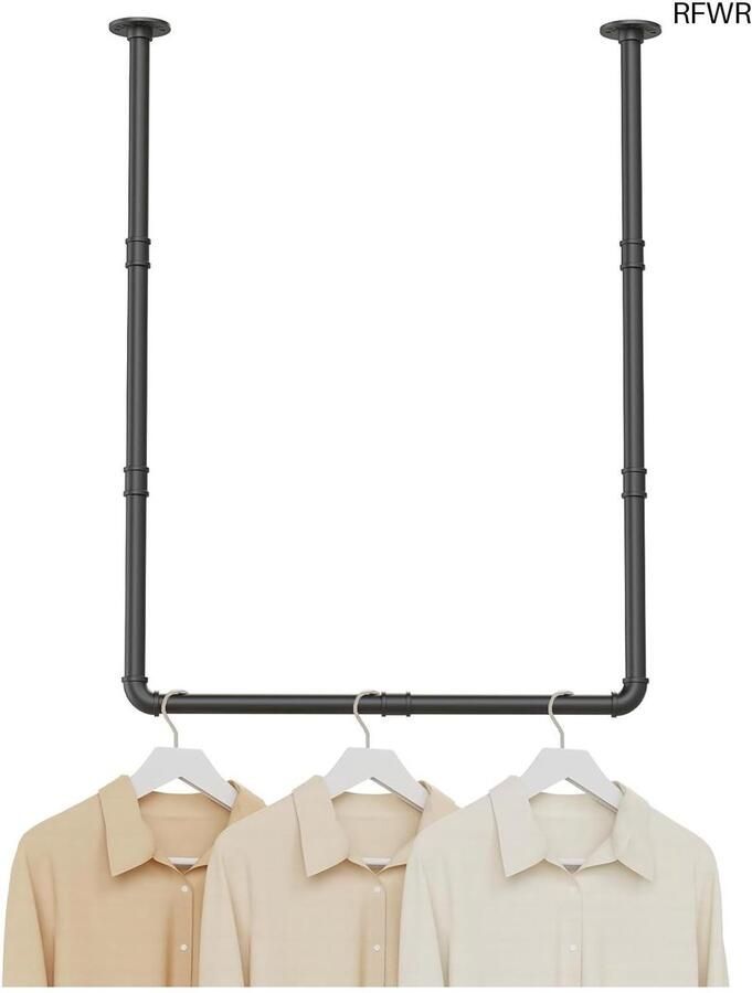 RFWR Industriële Wandkapstok voor Kleding en Accessoires Ruimtebesparend en Eenvoudig te Monteren