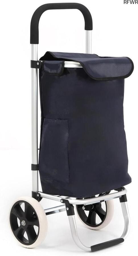 RFWR Inklapbare 50L Aluminium Trolley Winkelwagen Waterafstotend & Ergonomisch