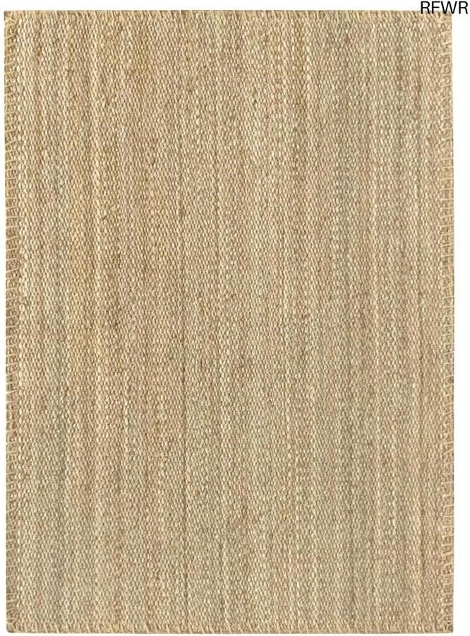 RFWR Jute Vloerkleed 100% Natuurlijk Handgeweven Tapijt voor Woonkamer Eetkamer en Slaapkamer (170x120 cm)