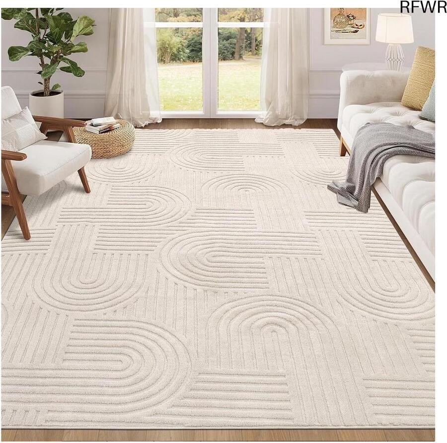 RFWR Moderne Wasbare Vloerkleden 160 x 230 cm Antislip en Onderhoudsvriendelijk