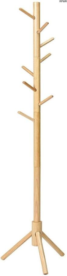 RFWR Massief Houten Kapstok Met 8 Haken