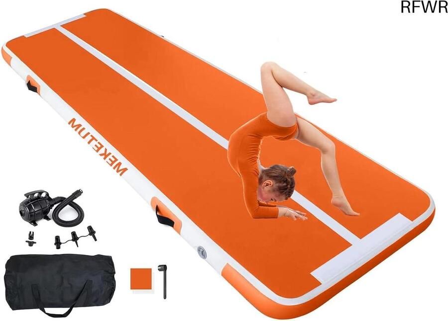 RFWR Opblaasbare Gymnastiekmat 2 3 4 5 m Dikte 10 20 cm Geschikt voor Training Yoga en Fitness