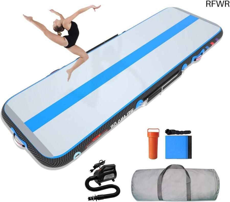 RFWR Opblaasbare Gymnastiekmat 3 4 5 6 meter Duurzaam en Multifunctioneel