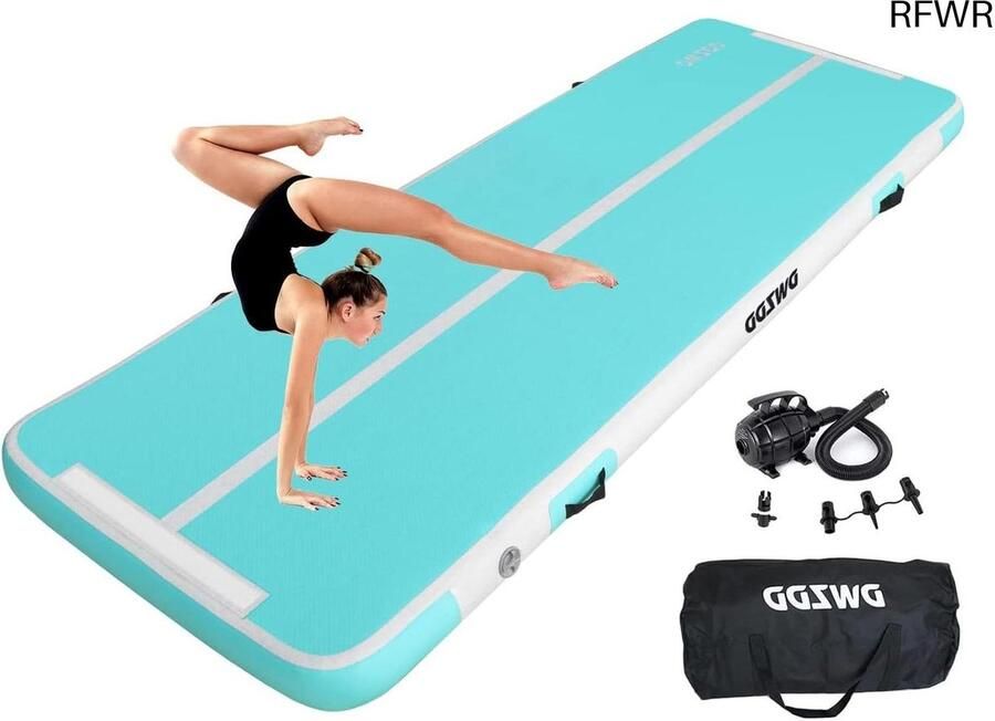 RFWR Opblaasbare Gymnastiekmat voor Kinderen Voor Thuis en Sport