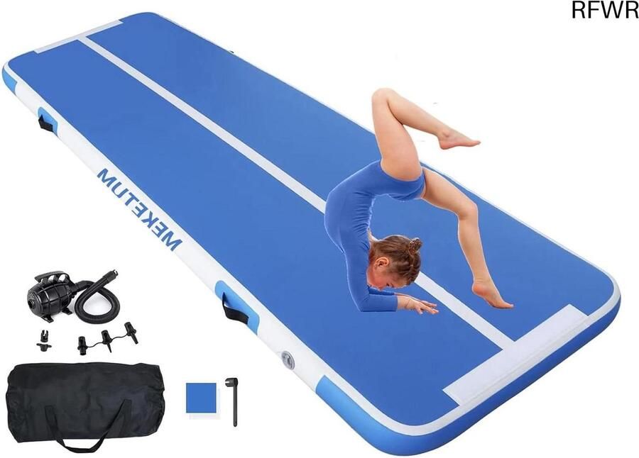 RFWR Opblaasbare Gymnastiekmat voor Training en Fitness 2 tot 5 m en 10 20 cm Dikte