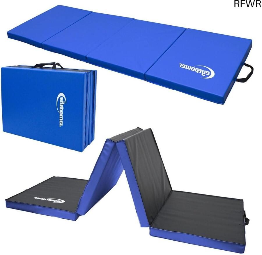 RFWR Opvouwbare Turnmat 180 x 60 cm Dikke Gymnastiekmat voor Volwassenen en Kinderen Ideaal voor Yoga Gymnastiek en Fitness