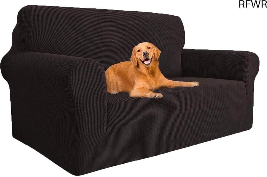 RFWR Rekbare 2-Zits Bankhoes voor Woonkamer Krasbestendig en Huisdier Vriendelijk