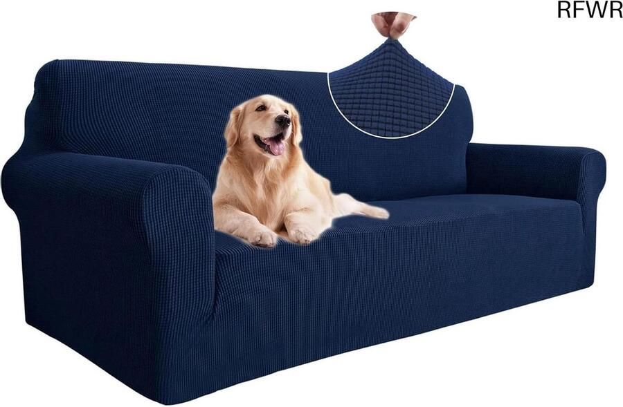 RFWR Rekbare 3-zits Bankhoes Universale Elastische Sofahoes voor Meubelbescherming Krasbestendig en Ademend