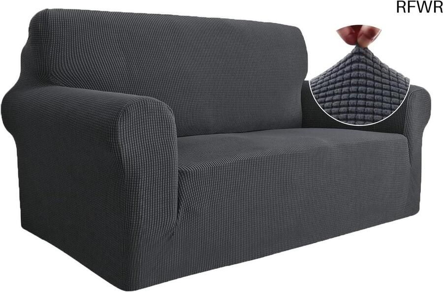 RFWR Rekbare Bankhoezen voor 2 Zits Banken Krasbestendige en Antislip Sofahoes voor ultieme Bescherming