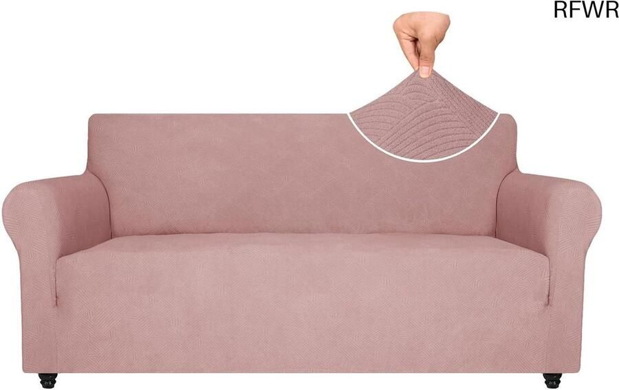 RFWR Rekbare Bankhoezen voor 3 Zitsbanken Ideaal voor Woonkamers Krasbestendig en Antislip