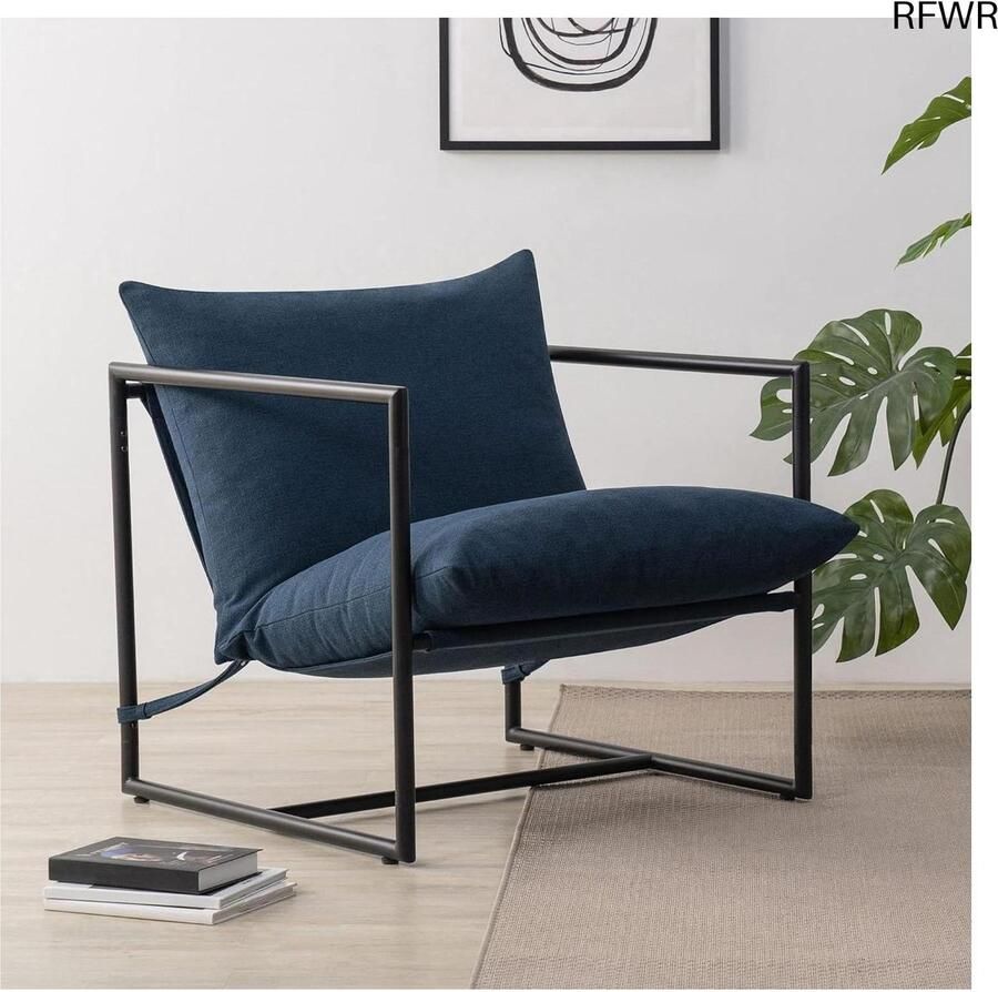 RFWR Sling Accent Stoel in Marineblauw Modern en Comfortabel