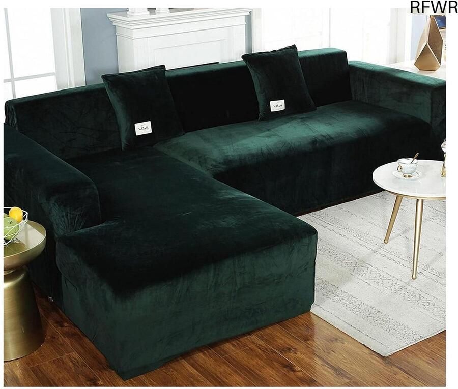 RFWR Stijlvolle Sofahoes voor L-vormige en Rechte Banken Bescherming tegen Vlekken en Huisdieren