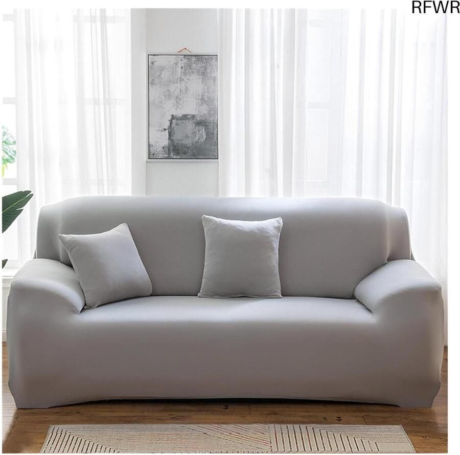 RFWR Stretch Bankhoes voor 1 tot 4-zits Banken Ademend en Antislip Effenen Kleuren Universele Meubelbeschermer