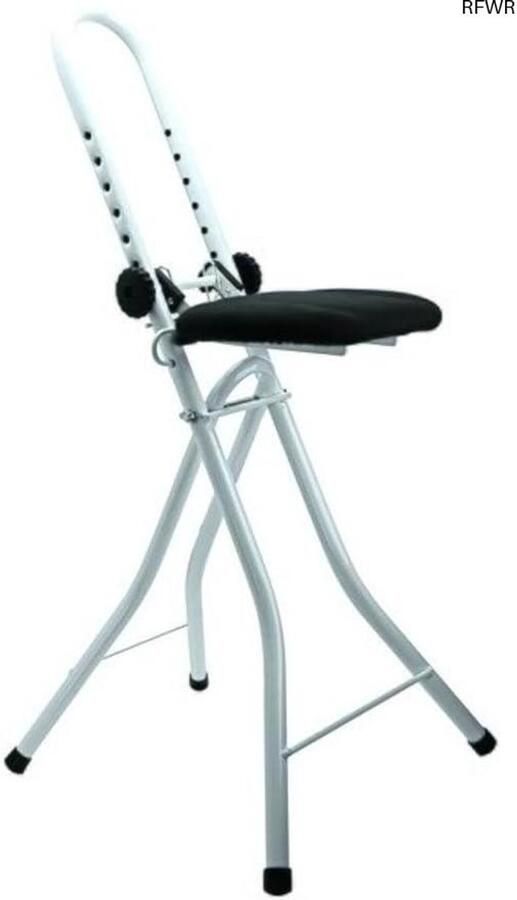 RFWR Strijkstoel Katoen Wit Zwart Stijlvol en Functioneel