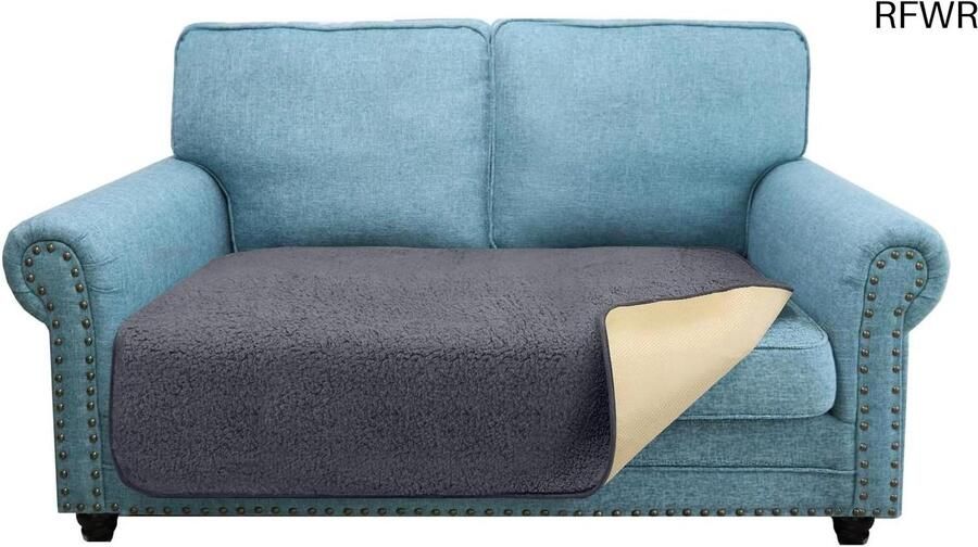 RFWR Superzachte Dikke Kussenhoezen voor Loveseat en 2-Zitsbank Antislip Bescherming voor Huisdieren