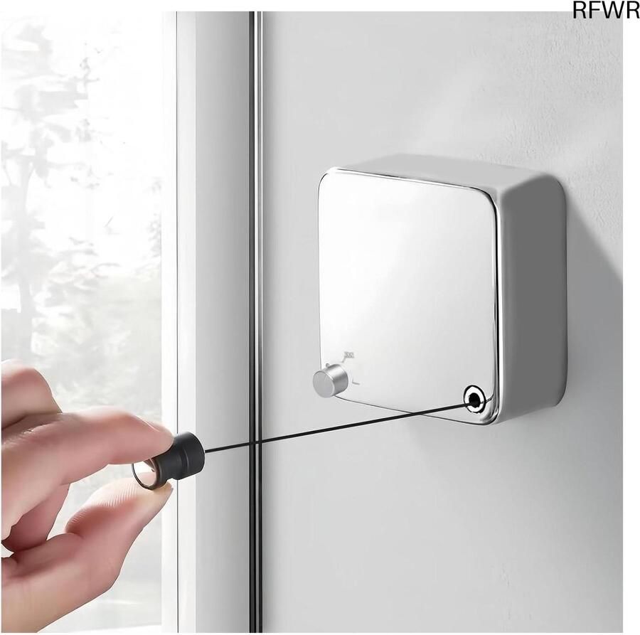 RFWR Uitschuifbaar wasrek 4 2 m Verstelbare waslijn voor binnen en buiten