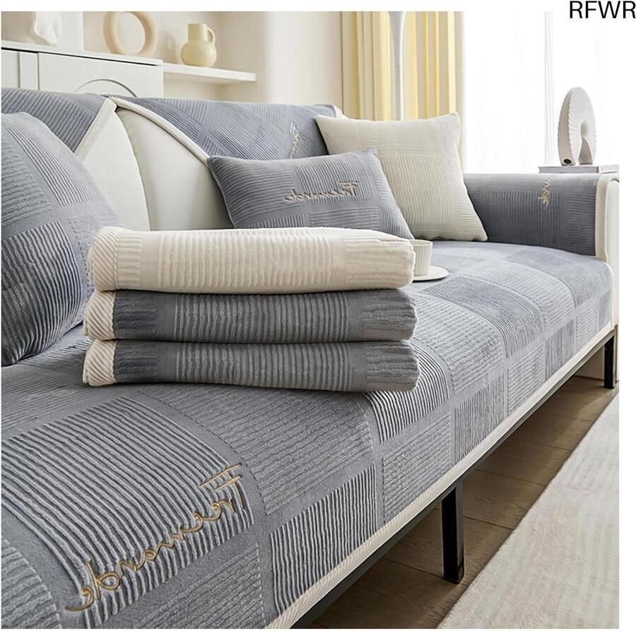 RFWR Universele Antislip Bankhoes voor Hoekbanken Maten Sofistique Stijl voor Je Woonkamer