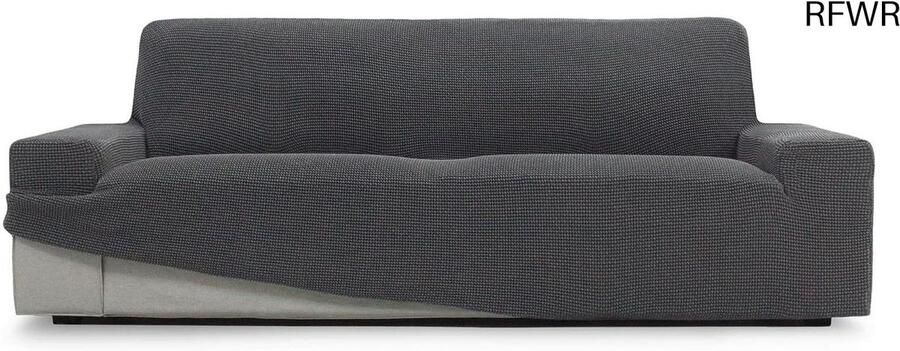 RFWR Universele elastische bankhoes voor 2-zitsbanken 140-180 cm Verstelbare jacquard stof Hypoallergeen en machinewasbaar