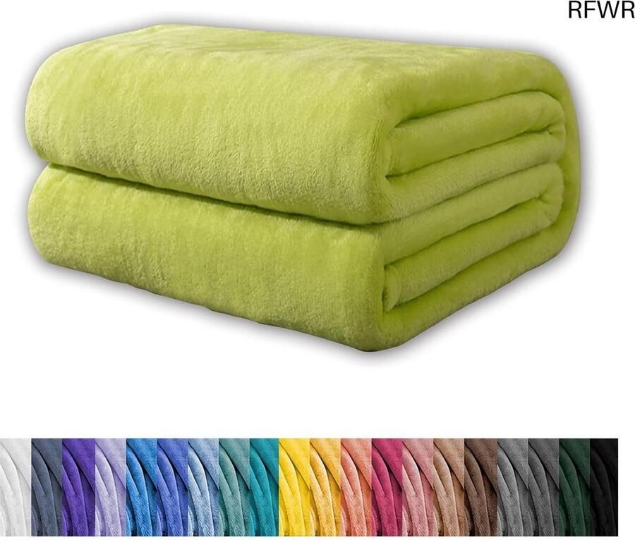 RFWR Verzwaringsdeken 100 x 150 cm Zachte en Lichtgewicht Pluche Deken Wasbare Woonkamerdeken Ideaal voor Bed Slaapkamer en Onderweg