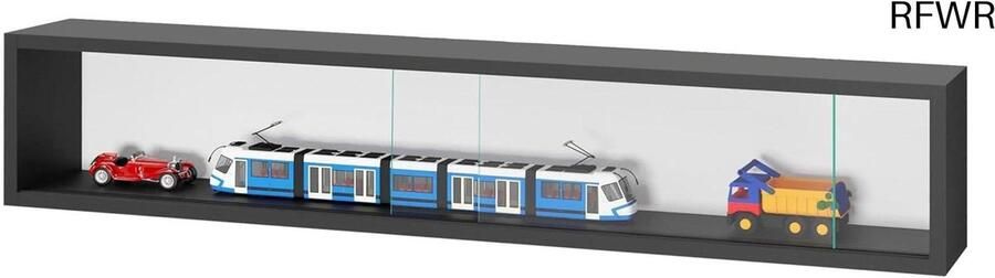 RFWR Vitrinekast met Schuifdeuren Hangend of Staand 95 x 18 x 12 cm