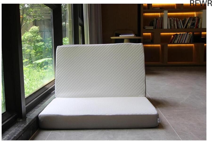 RFWR Vouwmatras 120 x 195 cm 10 cm Hoog Opvouwbare Gastenmatras Ruimtebesparend en Öko-Tex Gecertificeerd