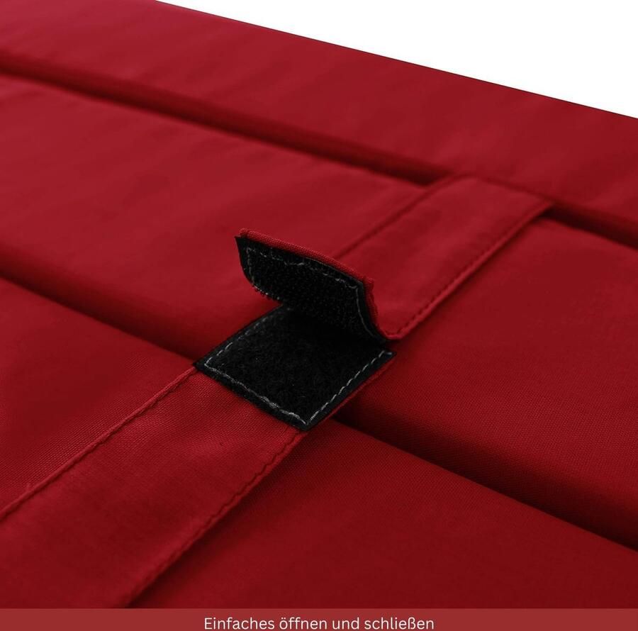 RFWR Vouwmatras Senior Multifunctioneel Gastenbed voor Optimaal Comfort (Rood 195x85x10 cm)