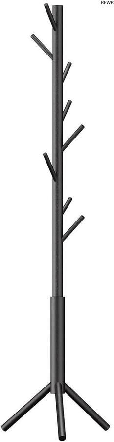 RFWR Vrijstaande Houten Kapstok met 8 Haken Verstelbare Halboom voor Entree Woonkamer en Slaapkamer
