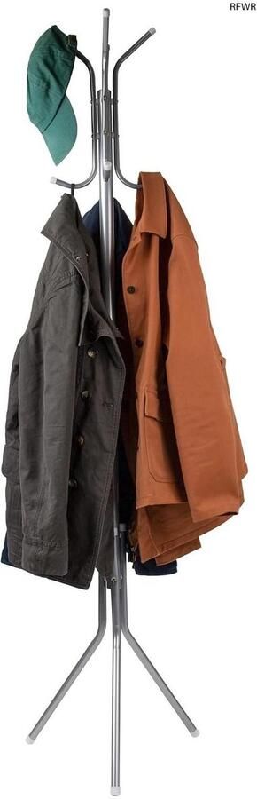 RFWR Vrijstaande metalen kapstok met praktische hoed- en jasopberger