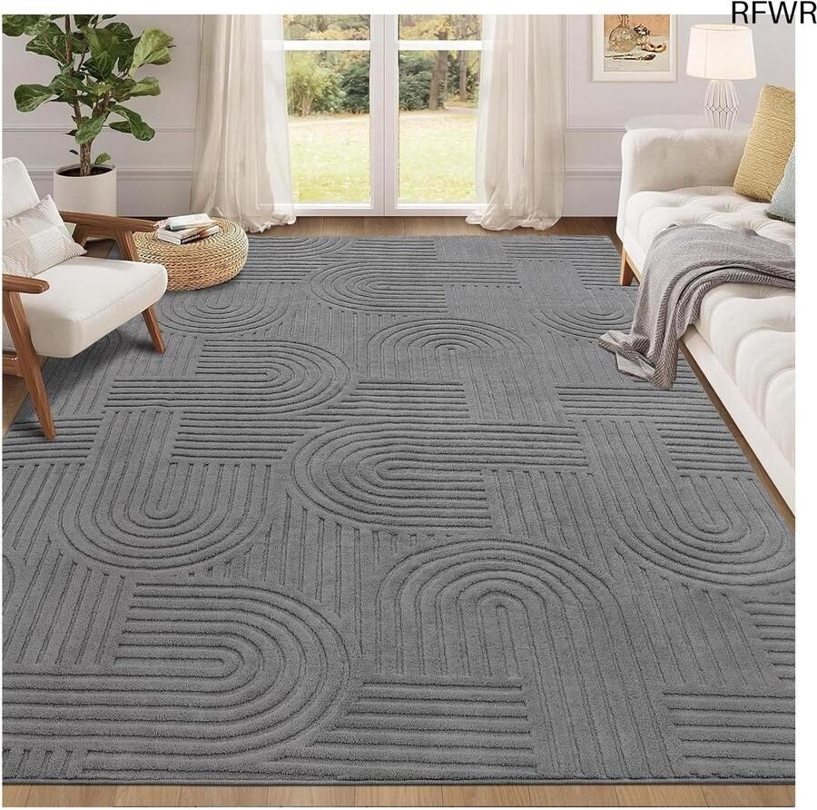 RFWR Woonkamertapijt 160 x 230 cm Moderne Wasbare Antislip Vloerkleden voor Slaapkamer en Eetkamer