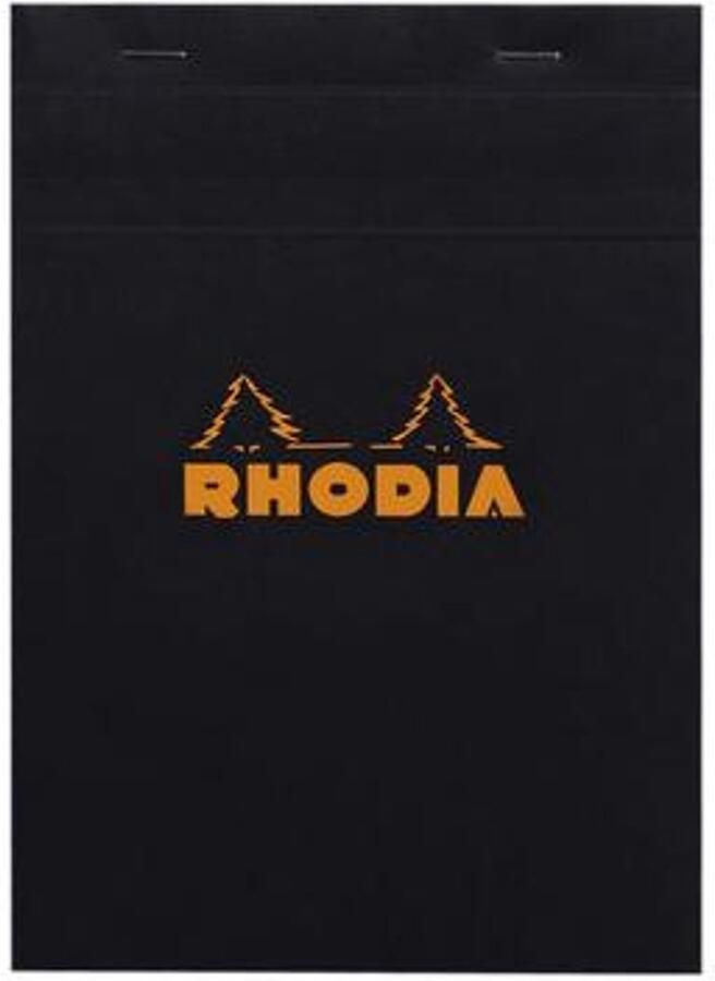 Rhodia 162009C schrijfblok & schrift A5 80 vel Zwart