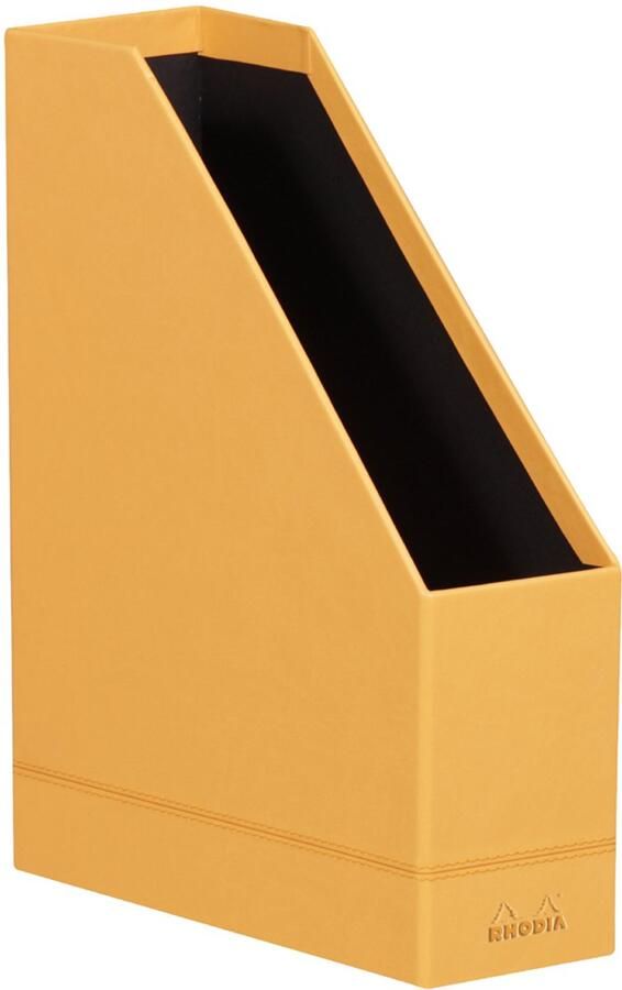 Rhodia 318833C lectuurbak Kunstleer Chocolade Oranje