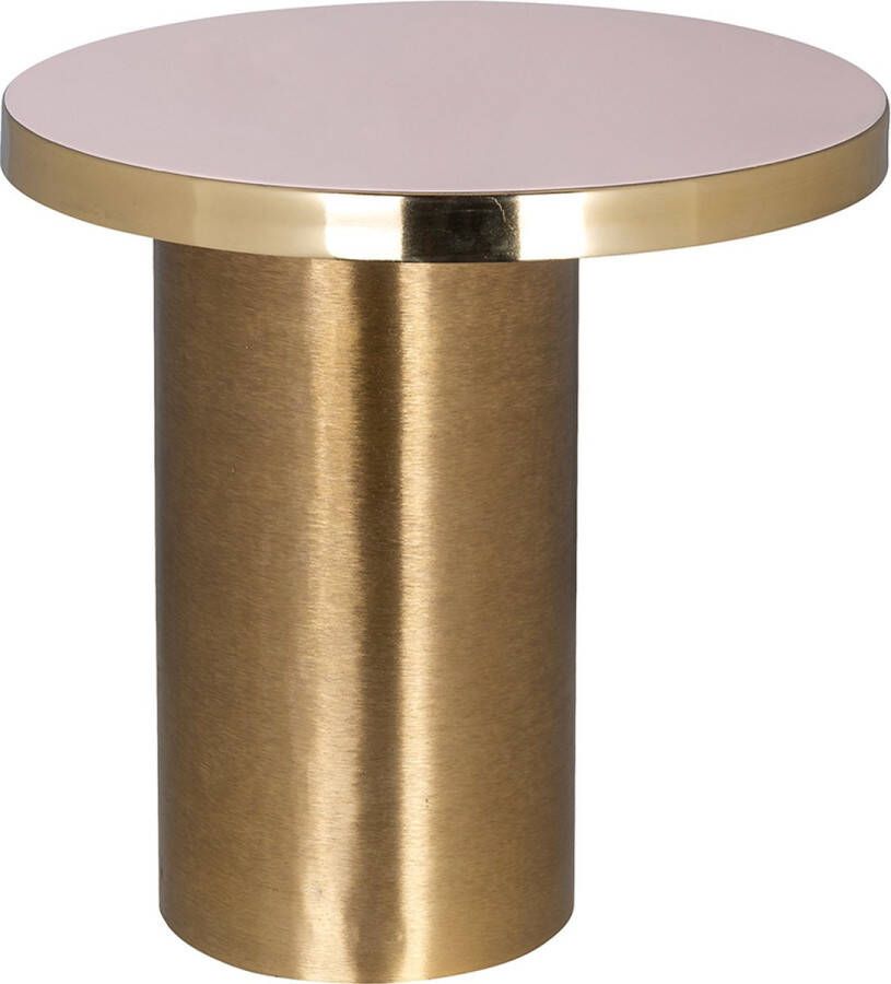 Richmond Interiors Richmond Bijzettafel Giulia Ø40cm Roze Goud Rond - Foto 1