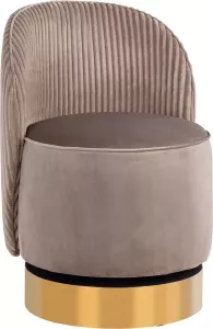 Richmond Draaifauteuil Bristel Nougat velvet + rib
