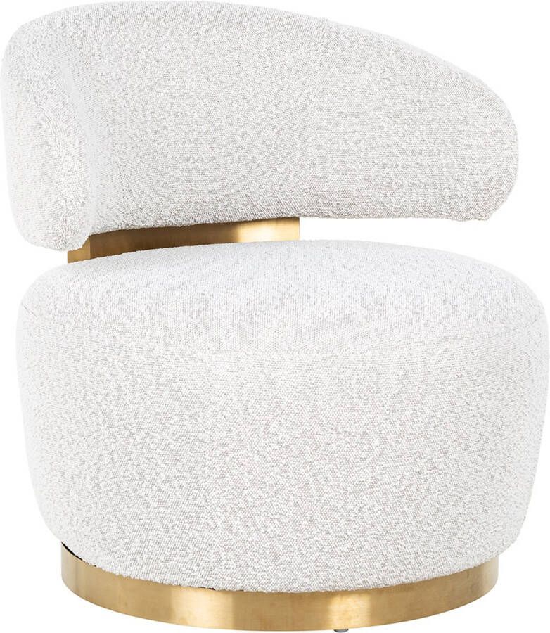 Richmond Draaistoel Maxime white bouclé fire retardant (FR-Copenhagen 900 Bouclé White) - Foto 2