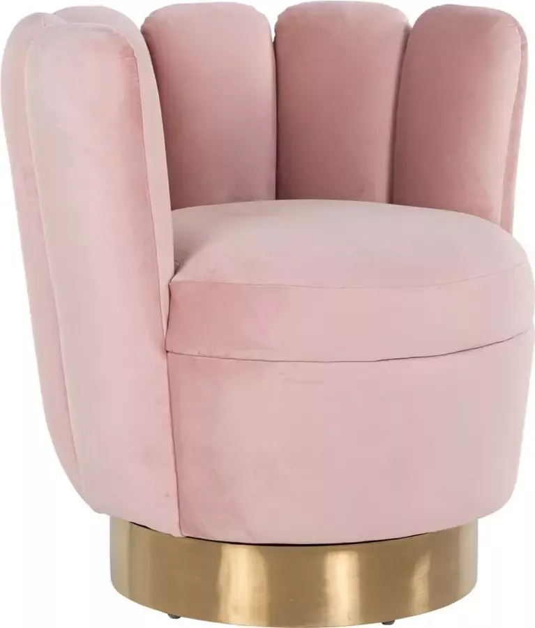 Richmond Fauteuil Mayfair Pink velvet gold (Quartz Pink 700) - Foto 2