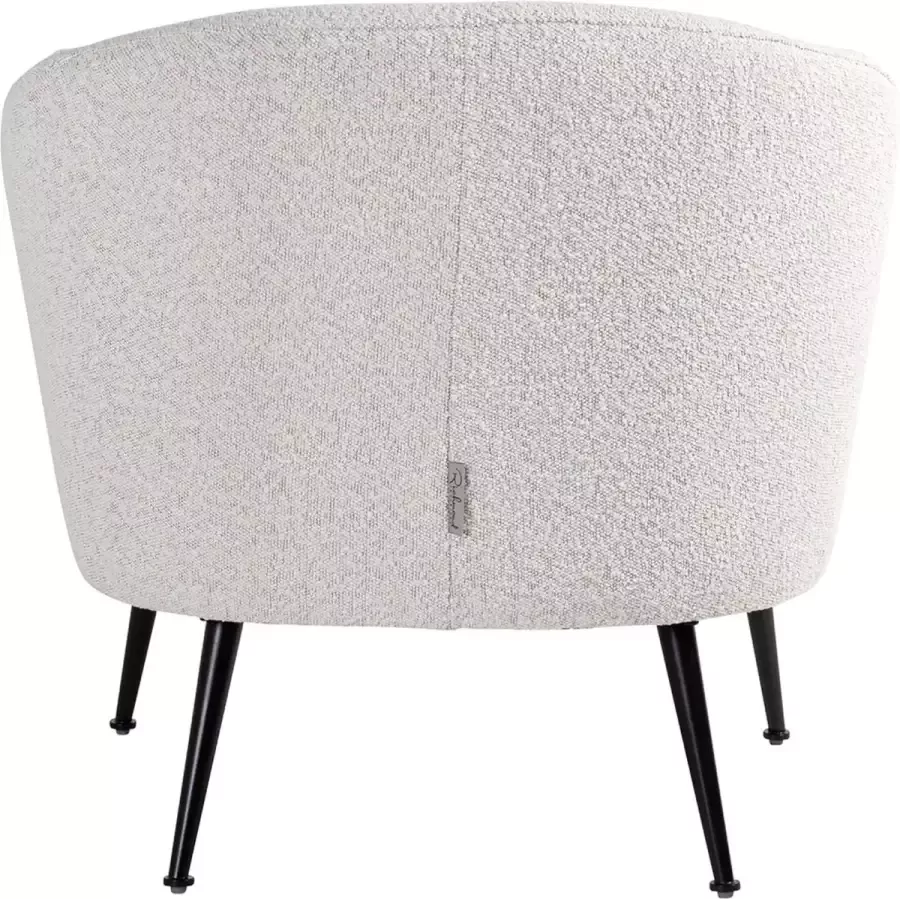 Richmond interiors Fauteuil Inova white bouclé black (Copenhagen 900 Bouclé White) S4514 WHITE BOUCLÉ - Foto 2