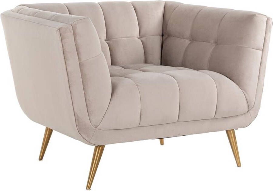 Richmond interiors Fauteuil Huxley Khaki velvet Brushed gold (Quartz Khaki 903) - Foto 2