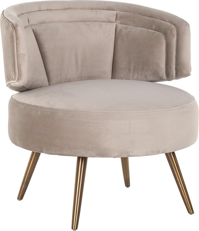 Richmond interiors Richmond Fauteuil Hazel Velvet Khaki - Foto 1