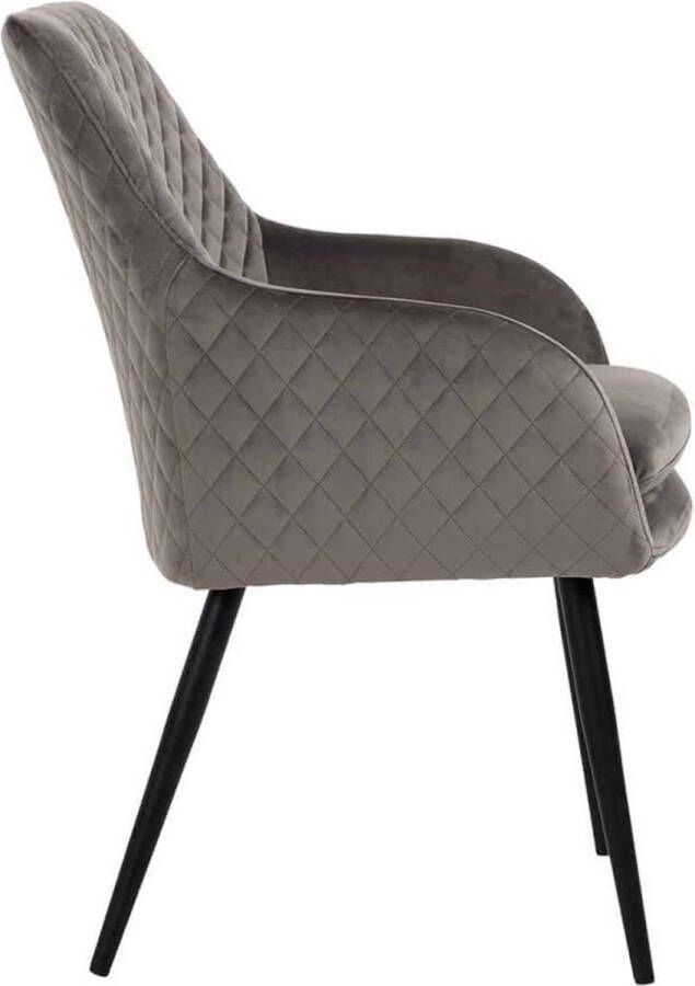 Richmond Interiors Richmond Eetkamerstoel Chrissy Velvet Stone