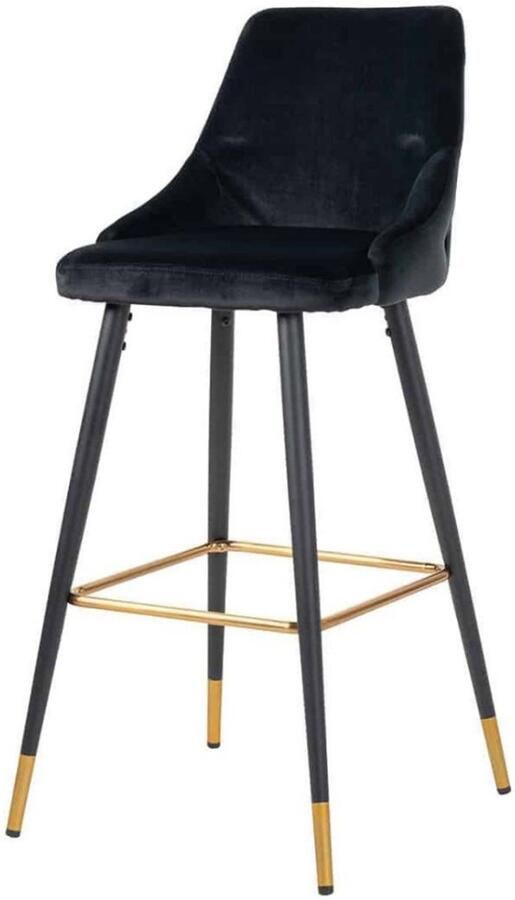 Richmond Barstoel Imani Black Velvet