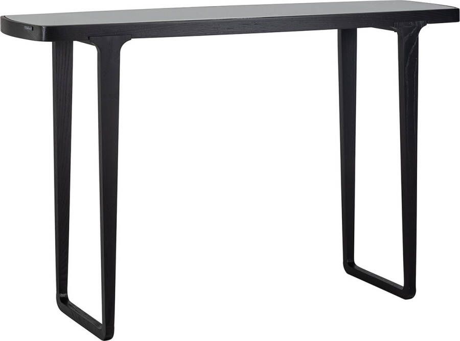 Richmond Interiors Richmond Sidetable Monfort Glas en Essenhout 130cm Zwart