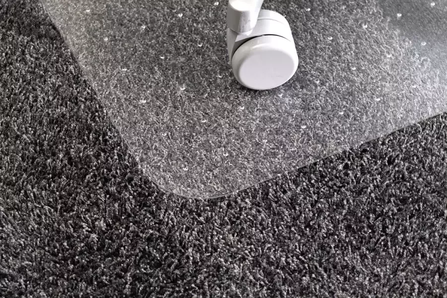 Rillstab bureaustoelmat tapijt 80x 120 cm vloerbeschermer polyarbonaat – transparant bureau accessoires beschermt tapijt en vloerbedekking