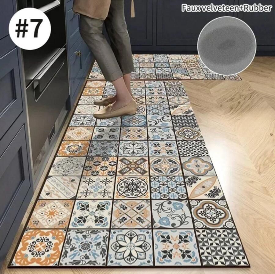 Rimmo Antislip Keukenmat van Diatomiet – Super Absorberende Vloermat (40x120 cm) voor Keuken Woonkamer Entree en Deurmat – Lange Vloerkleed Waterdichte Vloermat Moderne en Duurzame Vloerbedekking