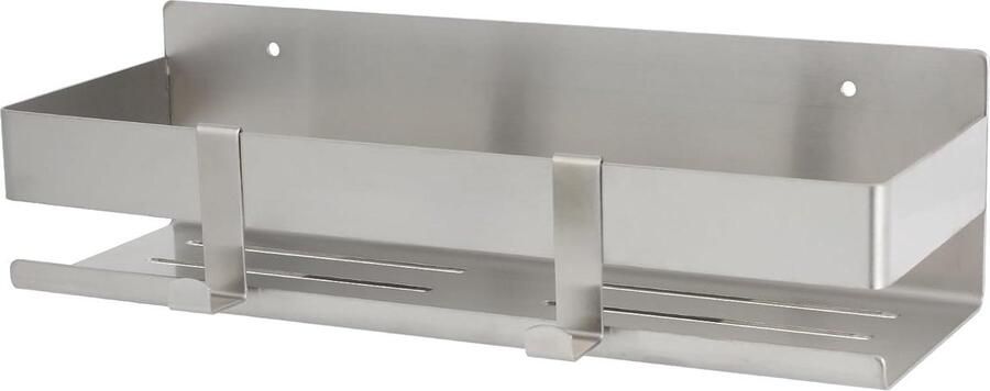 Riokem Doucheplank zonder boren roestvrij staal 30 cm badkamerrek