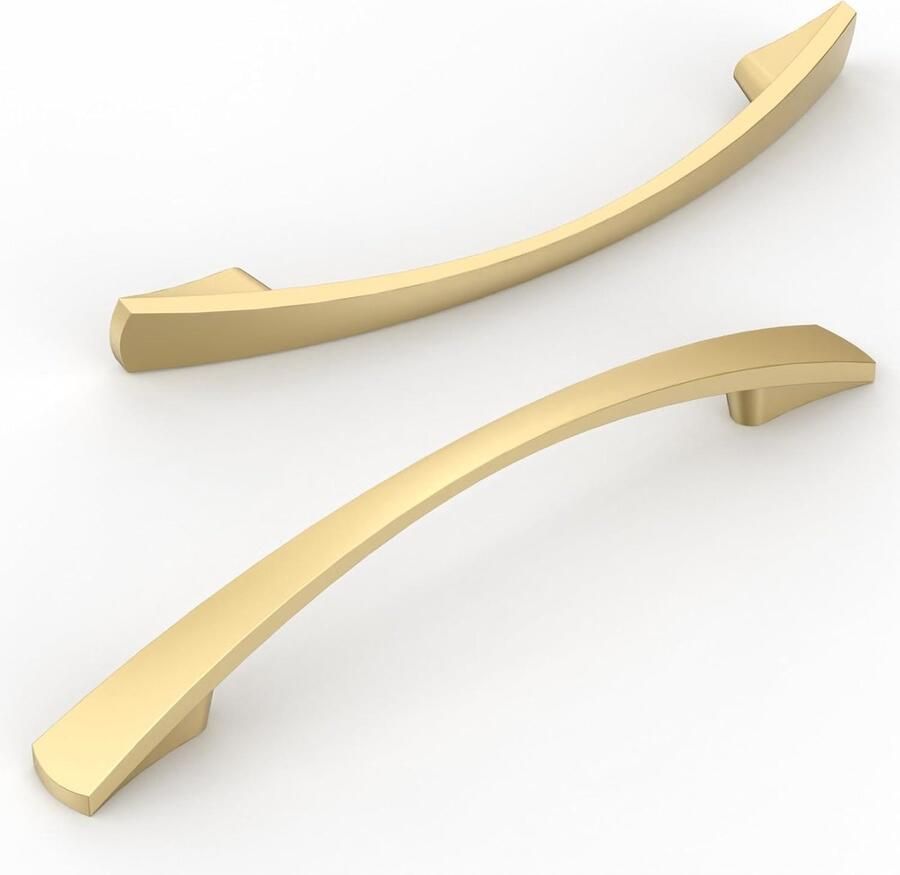 Riokem Elegante Goudkleurige Meubelgrepen voor Keuken en Kasten Set van 10