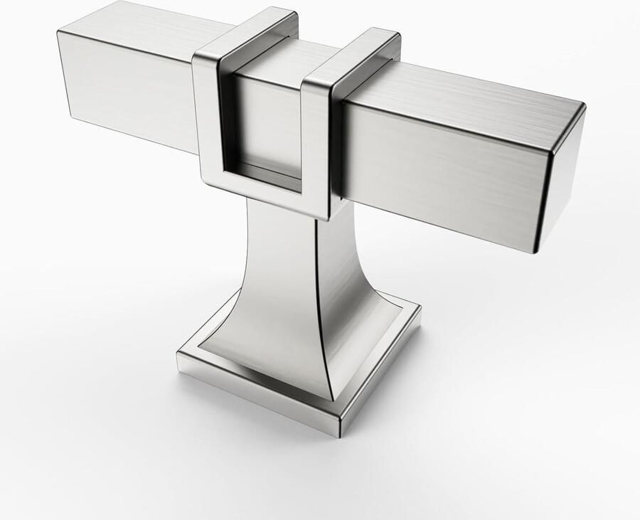 Riokem Set van 10 Luxe Meubelhendels in Geborsteld Nikkel en Zwart