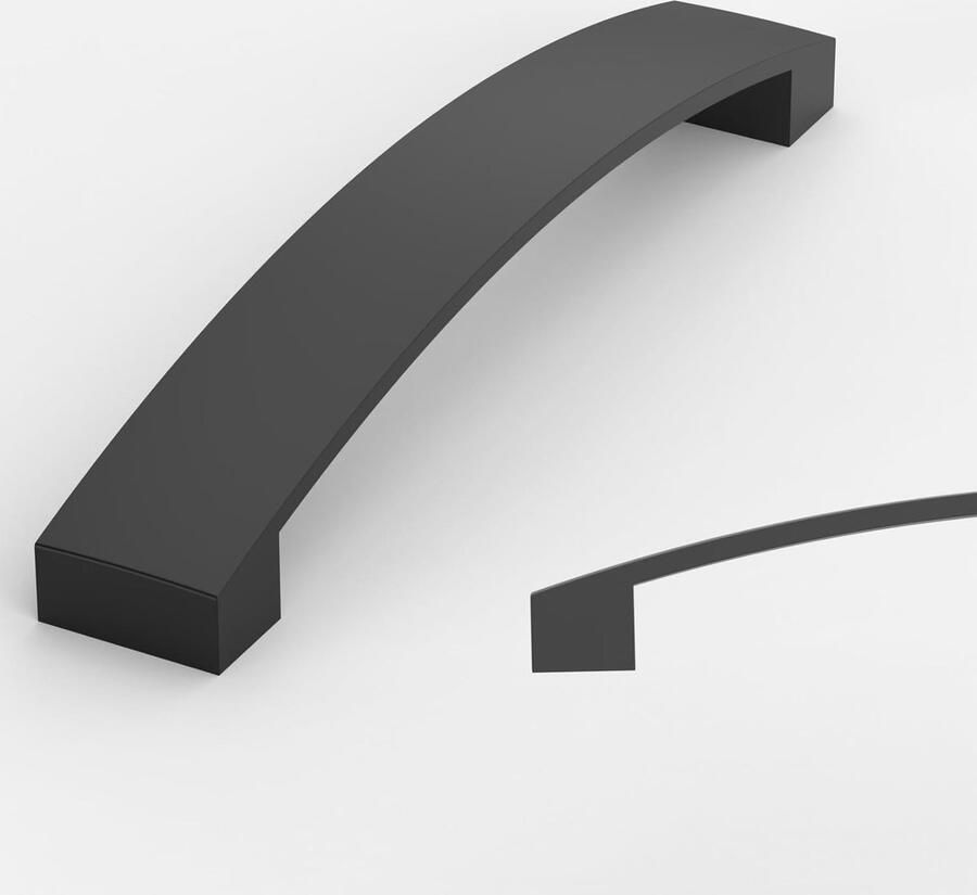 Riokem Stijlvolle Zwarte Meubelgrepen 128 mm voor Keuken- en Kastdeuren Set van 10