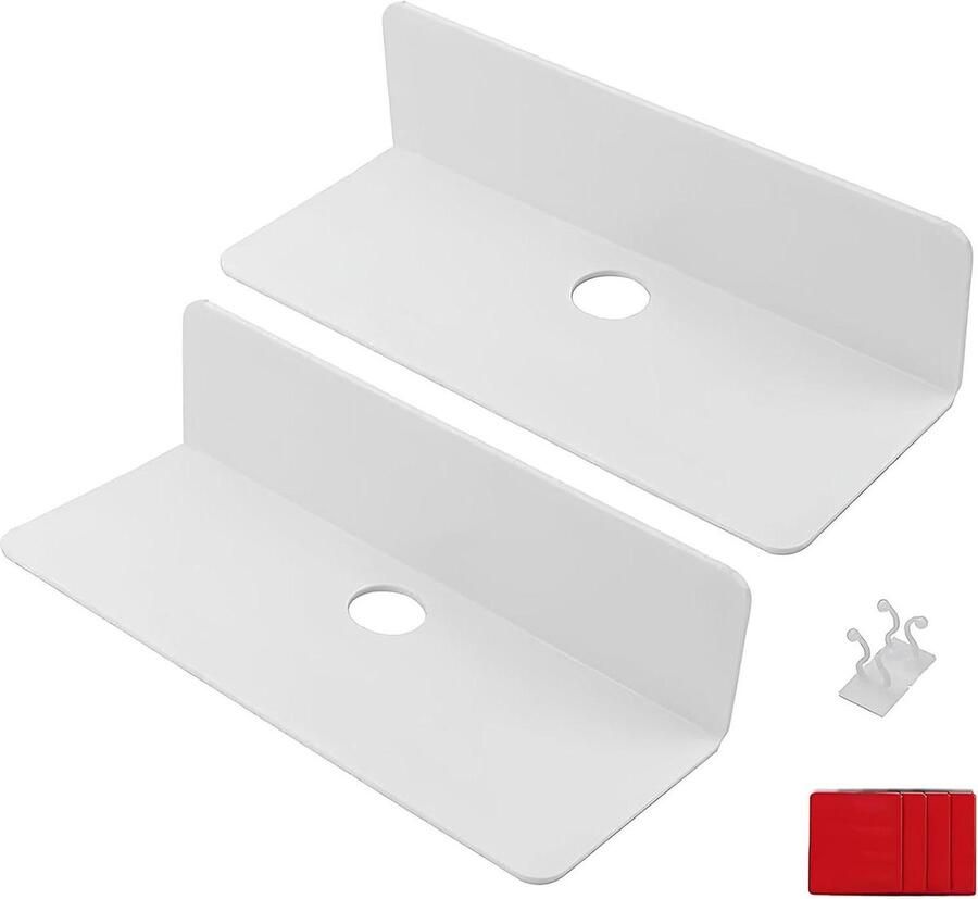 Riokem Wandplanken zonder boren 2 stuks wit acryl