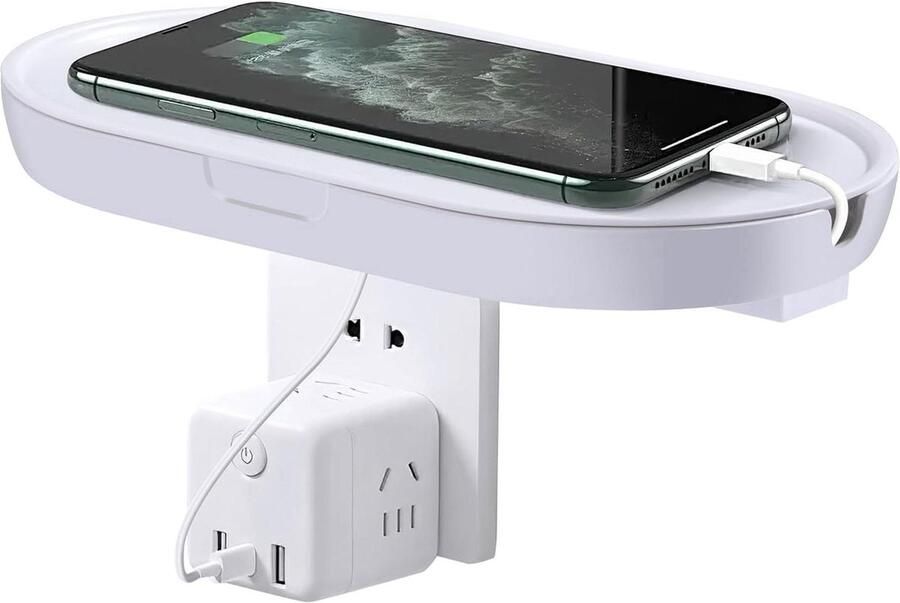 Riokem Wandplanken zonder boren wandrek met kabelmanagement 2 stuks